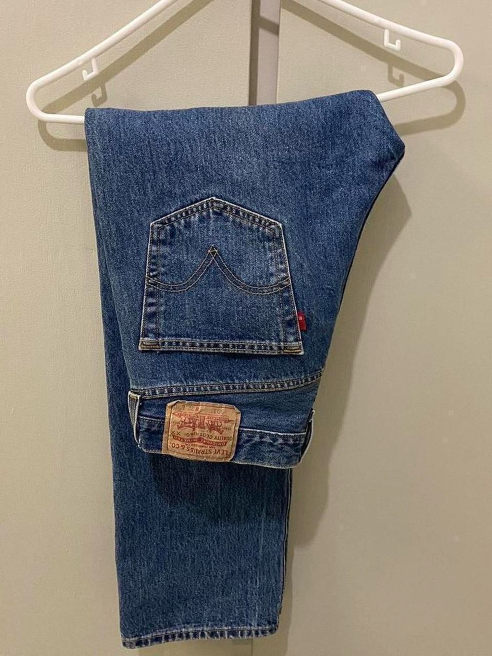 Levi's Men's Dark Blue Straight-Leg Jeans